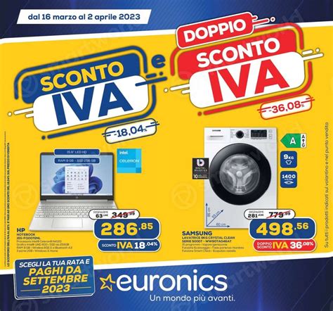 Volantino Euronics Doppio Sconto Iva E Facciamo A Met Fino Al