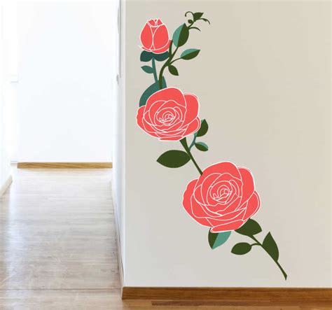 Vinil Decorativo Rosas Tenstickers