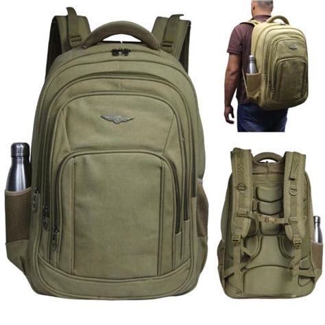 Mochila Masculina Militar Refor Ada Camping Grande De Viagem Em Lona