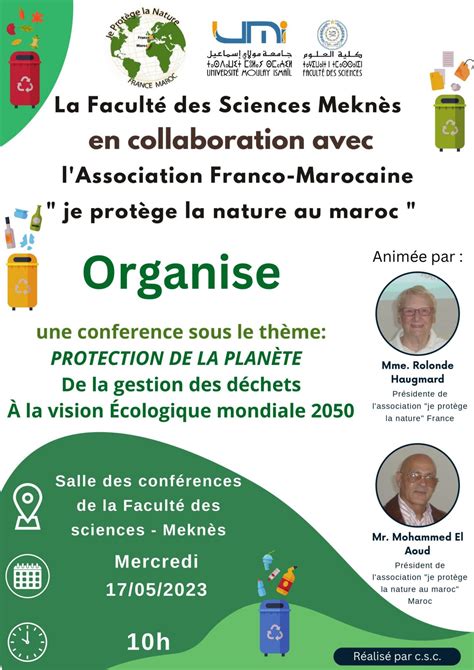 Conférence sous le thème PROTECTION DE LA PLANÈTE De la gestion des