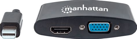 MANHATTAN 152709 DisplayPort Adapter DP Male To HDMI VGA Female At