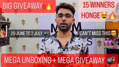 Biggest Giveaway Ever Prizes Mega Unboxing Mega Giveaway