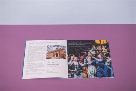 Blackheath Halls Brochure With Foil Block And Spot Uv Newton Print