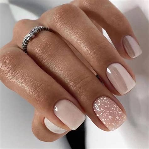 St Ck K Nstliche N Gel Kurze Eckig Nude Glitzer French Kunstn Gel Fingern Gel Zum Aufkleben