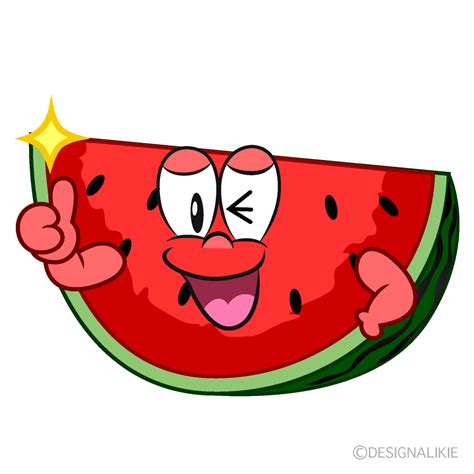 Free Thumbs Up Cut Watermelon Cartoon Imagecharatoon Clip Art Library