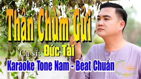 Karaoke Thân Chùm Gửi Tone Nam C major Đức Tài Thân Chùm Gửi