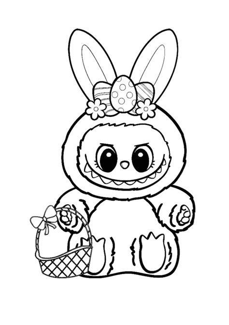 Desenhos de Labubu para Imprimir e Colorir