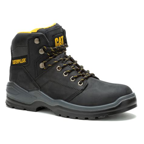 Shop Black Mens Cat Footwear Striver Steel Toe Work Boot Shoebacca