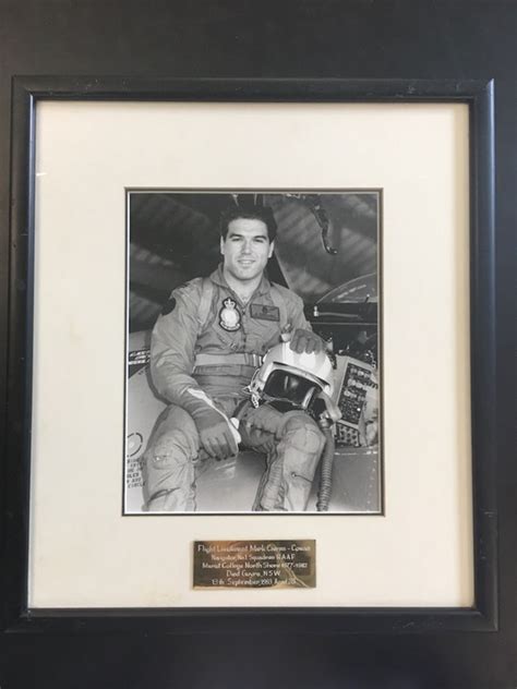 Photograph Framed Flt Lt Mark Cairns Cowan Navigator Raaf C1993