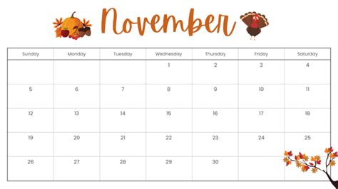 10 Free Printable November 2023 Calendar TEMPLATES NP