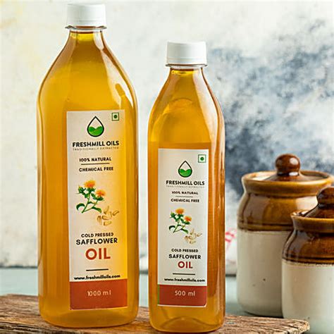 Buy Freshmill Oils Cold Pressed Safflower Oil Tradiionally Extracted