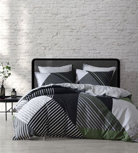 Noah Charcoal Bed Linen By Logan And Mason Cottonbox Pty Ltd