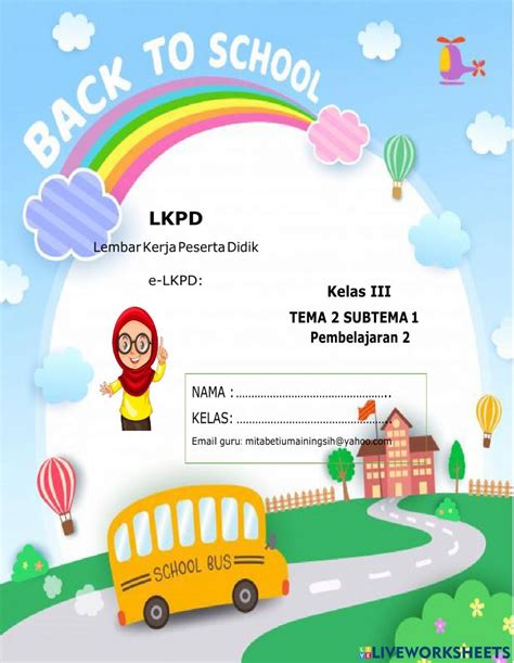 Lkpd Kelas 3 Tema 1 Subtema 1 Pb 1 Worksheet Artofit