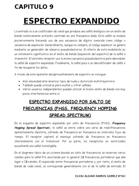 Espectro Expandido Pdf Radiodifusión Electrónica