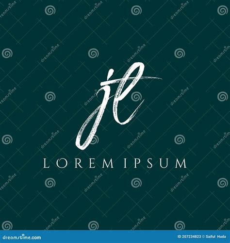 Letter Jt Simple Monogram Logo Icon Design Stock Vector Illustration