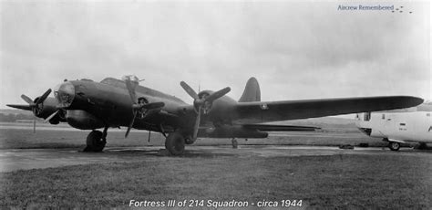 0304031945 214 Squadron Fortress Iii Hb815 Buj Fg Off Bennett Dfc