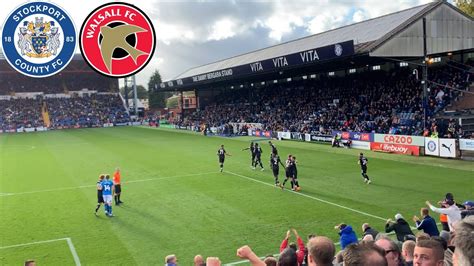 Stockport County Vs Walsall Vlog Smash And Grab Point Youtube