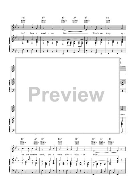 Wooden Heart Sheet Music By Elvis Presley For Pianovocalchords Sheet Music Now