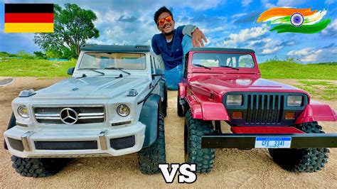 Rc Mahindra Thar Vs Mercedes G Wagon Traxxas Unboxing Fight Chatpat