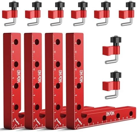 Preciva Bloc de Positionnement à 90 Degrés Rouge Outils de Travail du