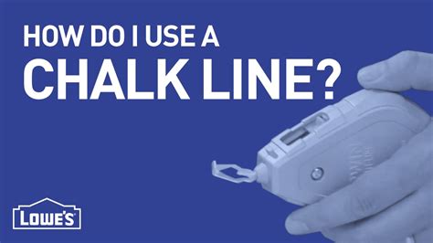 How Do I Use A Chalk Line Diy Basics Youtube