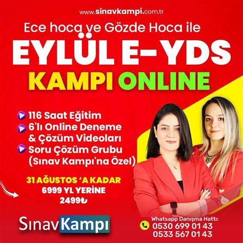 Ece Hoca ve Gözde Hoca ile EYDS Online Kampı Sınav Kampı