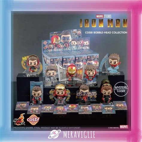 M M小舖補貨中盒玩 Hot Toys Cosbi 鋼鐵人 英雄 公仔 漫威 盲抽 盲盒 一中盒8入 蝦皮購物