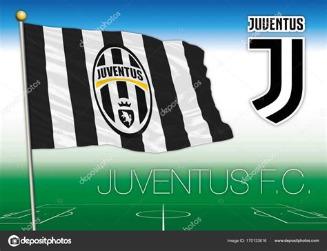 Juventus FC Flag And Seal Stock Vector Frizio 170133616