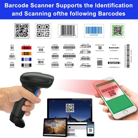 Lenvii Cw Bluetooth D Barcode Scanner Wired G Wireless Barcode