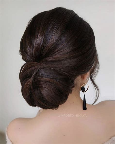 Brunette Bridal Hair Bridal Hair Buns Wedding Hair And Makeup