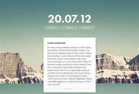 20 Inspiring Examples Of Creative Personal Blog Web Designs