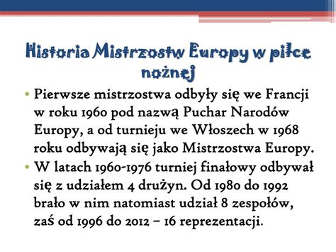 PPT Mistrzostwa Europy w piłce nożnej PowerPoint Presentation free