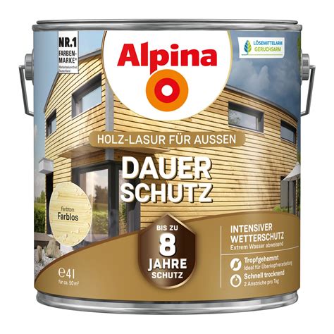 Alpina Dauer Schutz Farblos Liter Kaufen Bei Obi