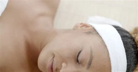 Naked Woman Lying On A Massage Table Stock Video Pond5