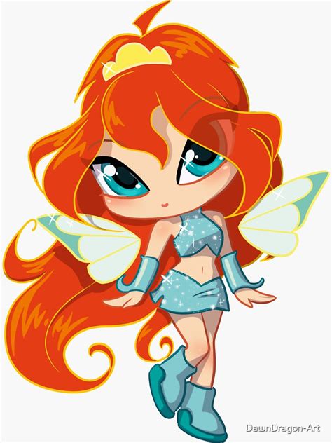 Fire Fairy Sticker For Sale By Dawndragon Art Redbubble