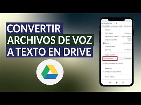 Cómo convertir archivos de audio a texto en Google Drive Fácil de