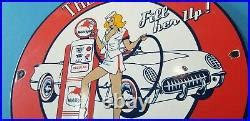 Vintage Mobil Gasoline Porcelain Gas Motor Oil Pegasus Friendly