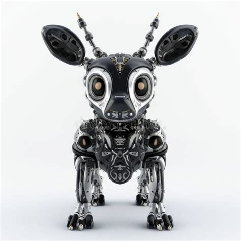 Experimental Robot Animal 3d Rendering With Big Ears In Mark Ryden