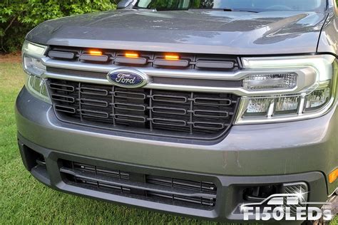 2022 2023 Ford Maverick Raptor Style Extreme Amber Led Grill Kit