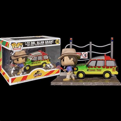 Funko Pop Moment Jurassic Park T Rex Breakout Dr Alan Grant 1382