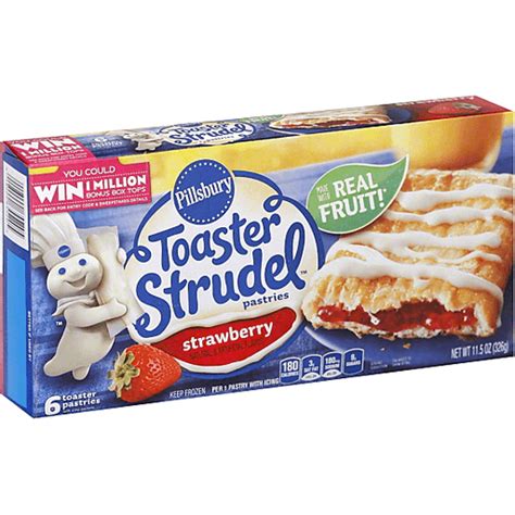 Pillsbury Toaster Strudel Pastries Strawberry 6 Ct Pastries Spk Grocery