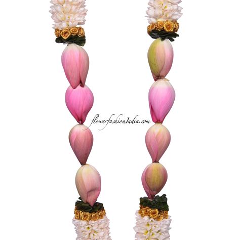 Buy Sugandharaj And Lotus Flower Indian Wedding Garland Online 1 Pair