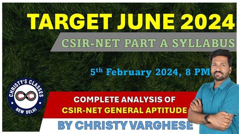 Target Csir Net June Csir Net Part A Syllabus Complete