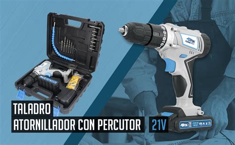 Ferrestock FSKTAB001 taladro atornillador con batería de ion litio 21V