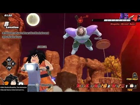 Yajirobe VS Vegeta Oozaru Dragon Ball The Breakers YouTube