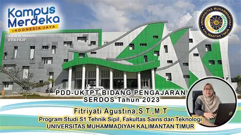 PDD UKTPT BIDANG PENGAJARAN SERDOS SMART 2023 FITRIYATI AGUSTINA ST