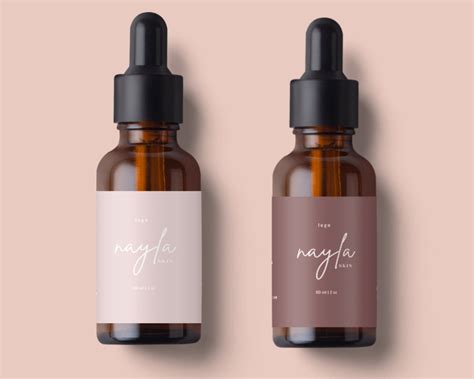 Minimal Skin Care Product Label Template Pack Editable Skincare Product