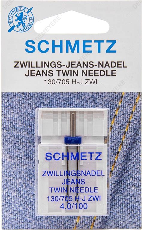 Aiguille Double Jeans SCHMETZ Interlaine