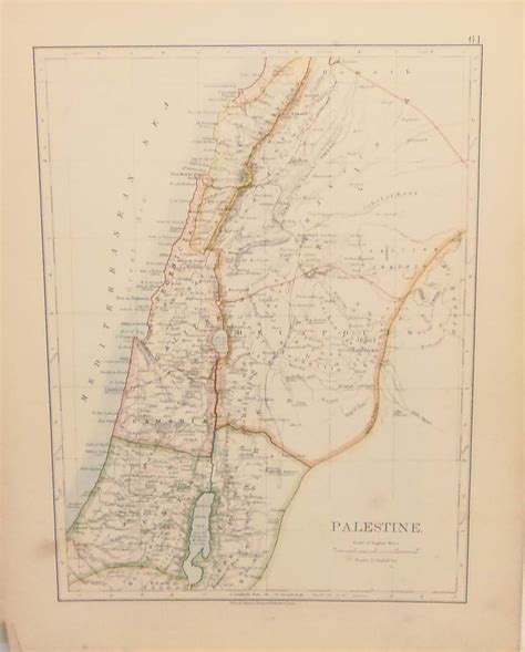 Antique Map Palestine 1905 Antico Gallery