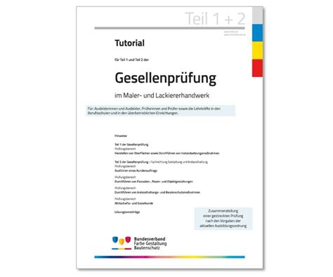 Tutorial für Teil 1 und Teil 2 der Gesellenprüfung im Maler und